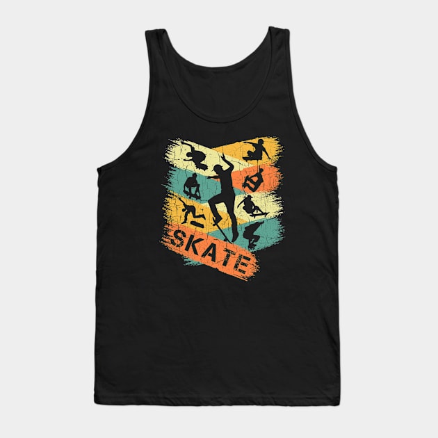 Skateboarding Tank Top by AllWellia